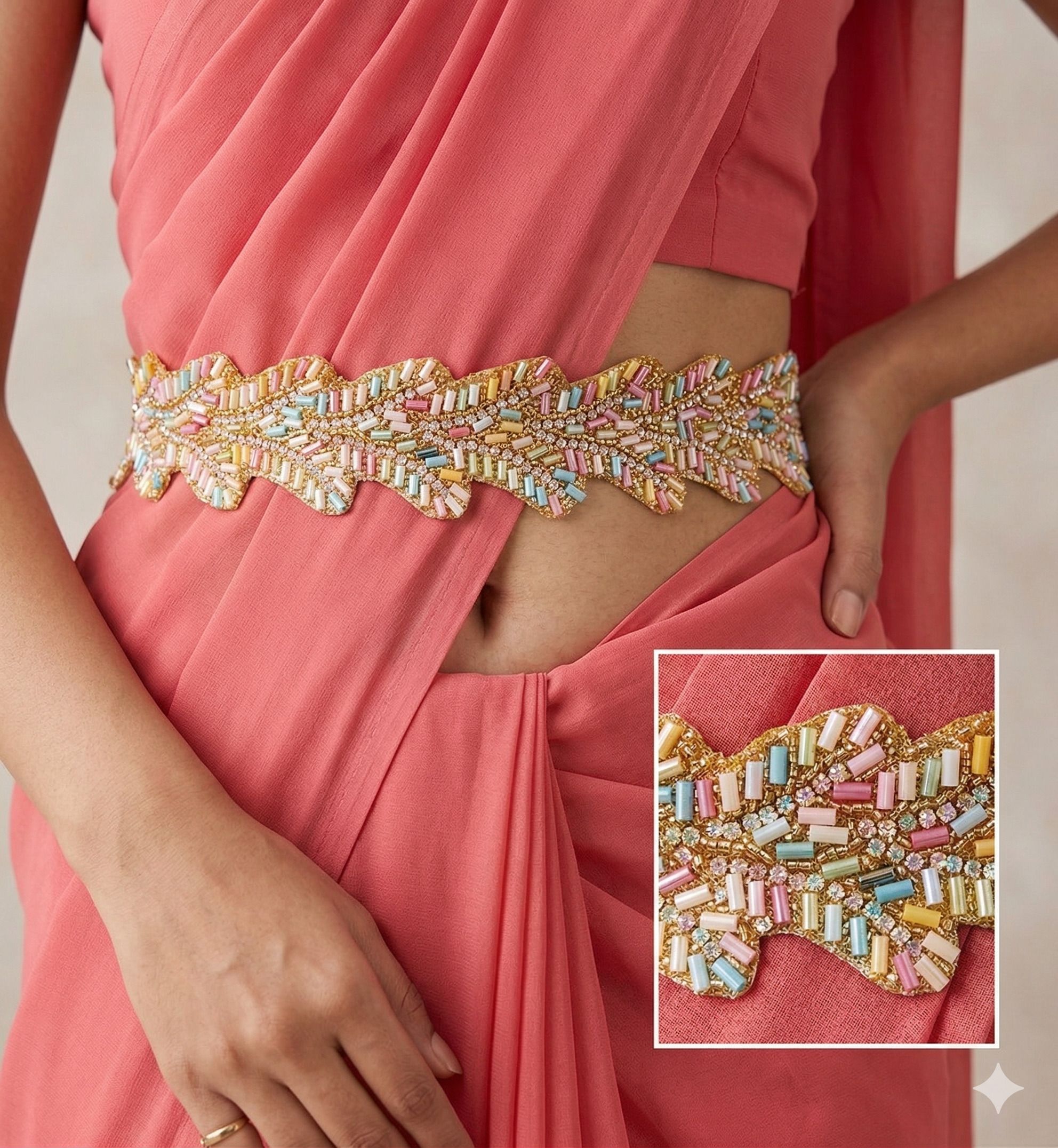 purala Women Evening, Party, Casual Multicolor Fabric Belt-picture-16