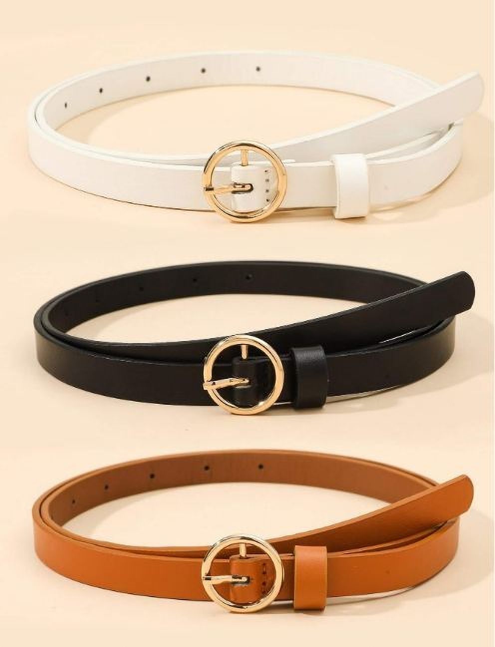 Women Party Brown Genuine Leather, Artificial Leather Belt