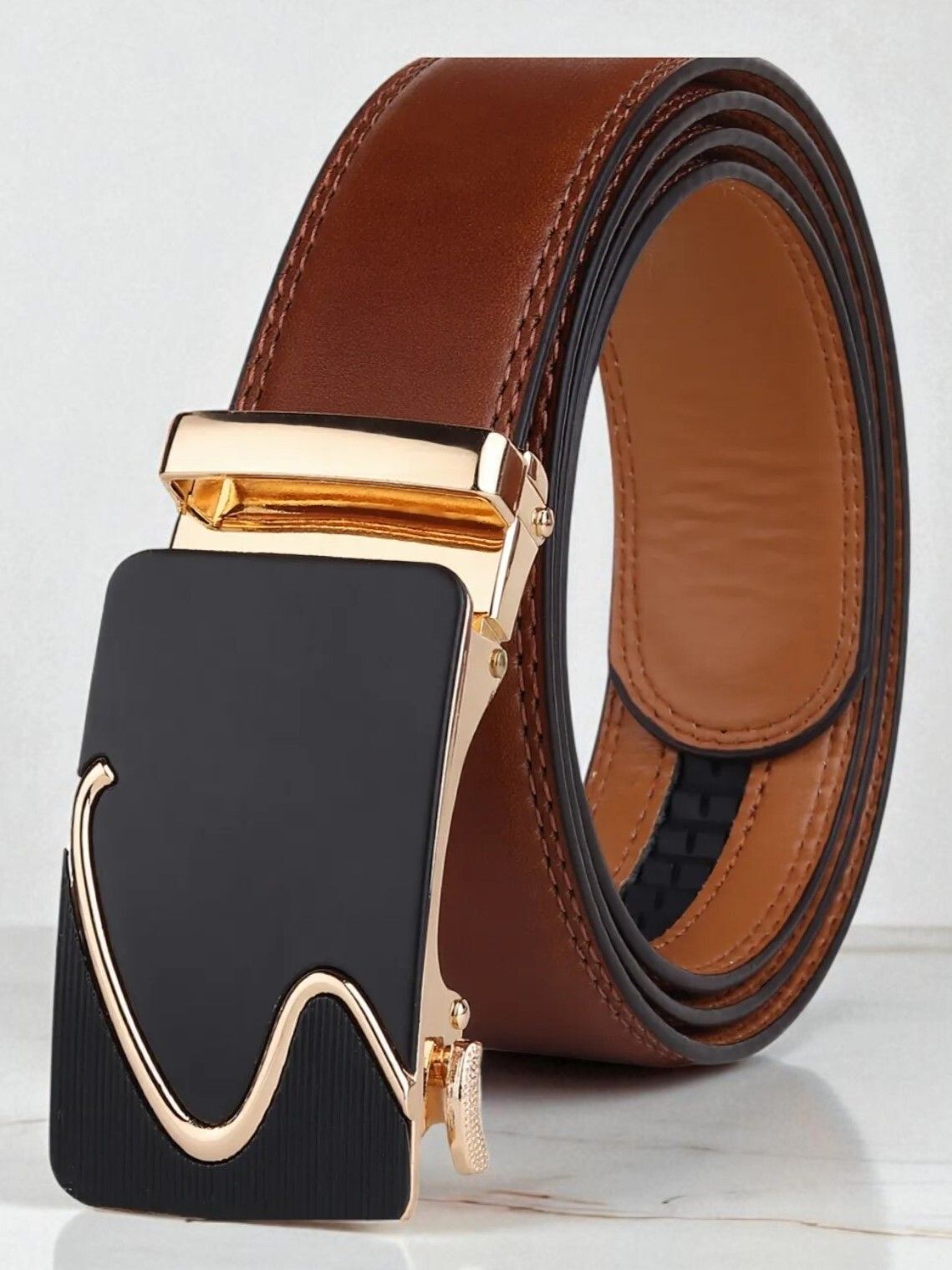 roadster Men Evening, Party, Formal, Casual Tan Artificial Leather, Texas Leatherite Belt-picture-27