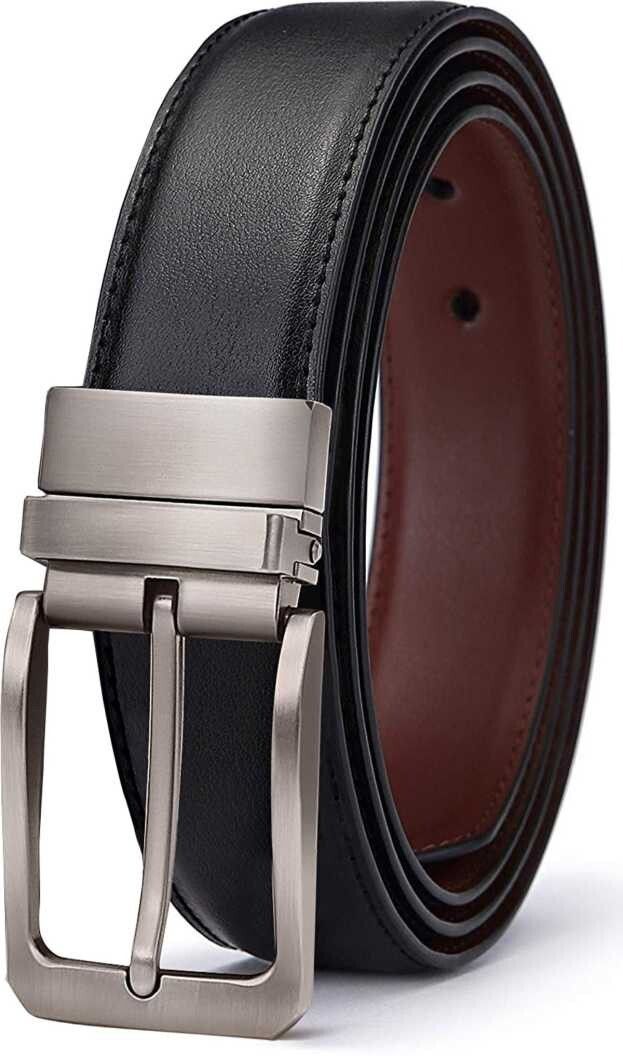 provogue Men Formal, Casual, Party Black Artificial Leather Reversible Belt-picture-11