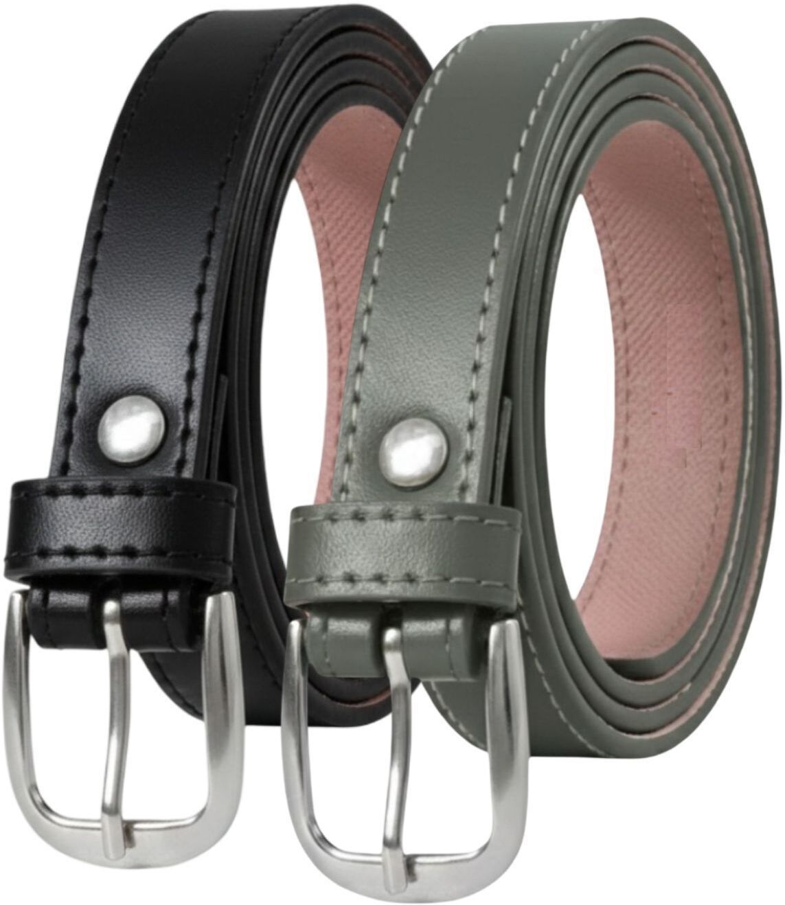 Women Casual, Formal Green Genuine Leather Belt-image-19