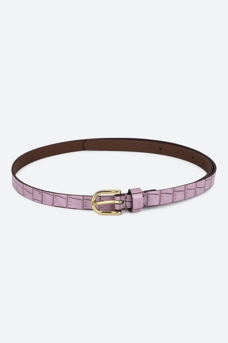 Women Purple Artificial Leather Belt-image-26