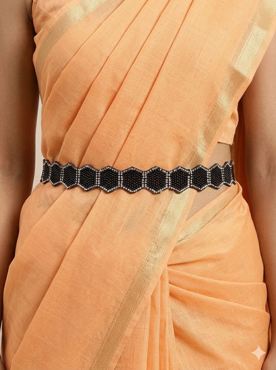 purala Women Evening, Party, Casual Black Fabric Belt-picture-13