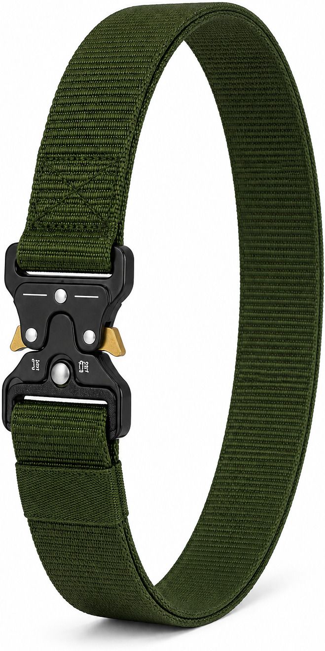 Men & Women Casual Green Nylon Belt-image-6