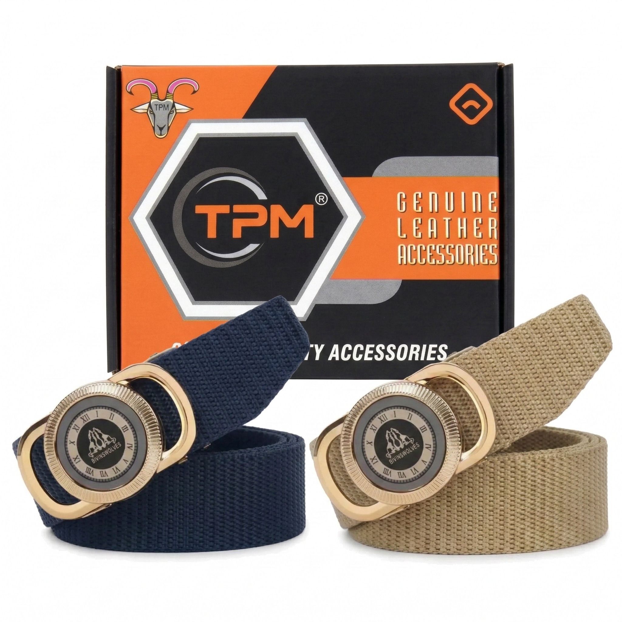 Men Casual Multicolor Nylon Belt-image-23