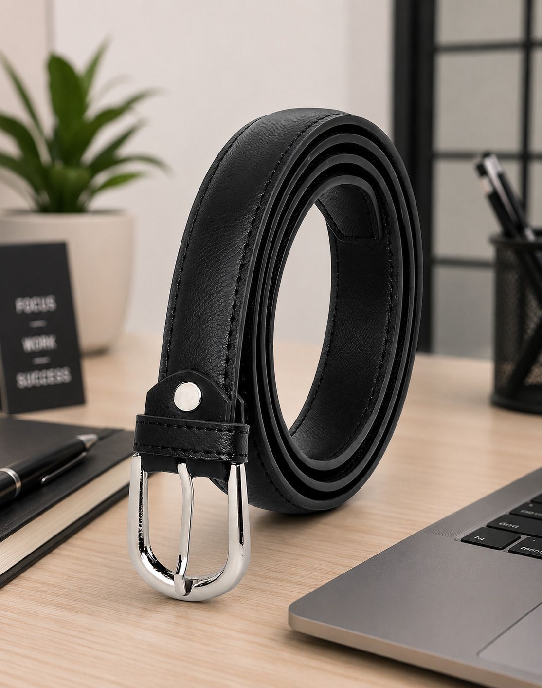 roadster Women Casual, Formal, Party Black Artificial Leather Belt-picture-16