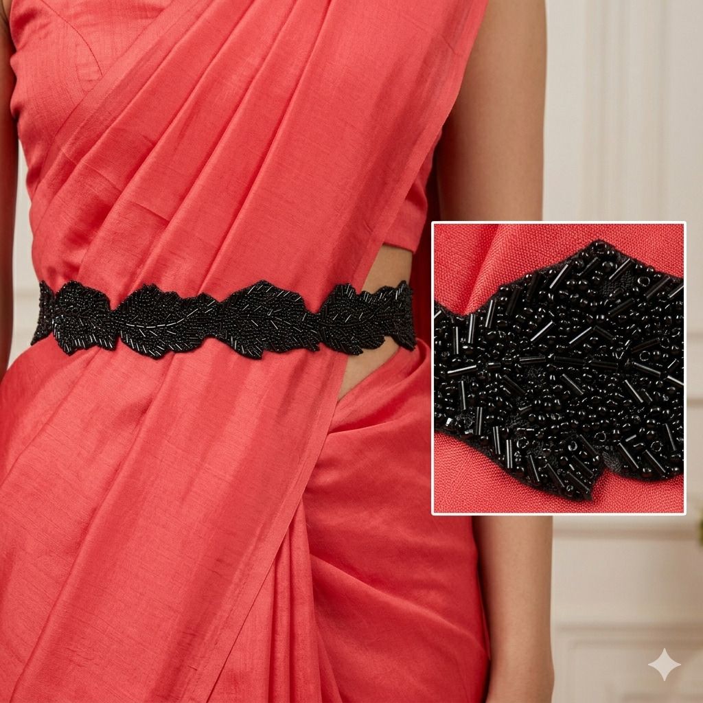 purala Women Evening, Party, Casual Black Fabric Belt-picture-36