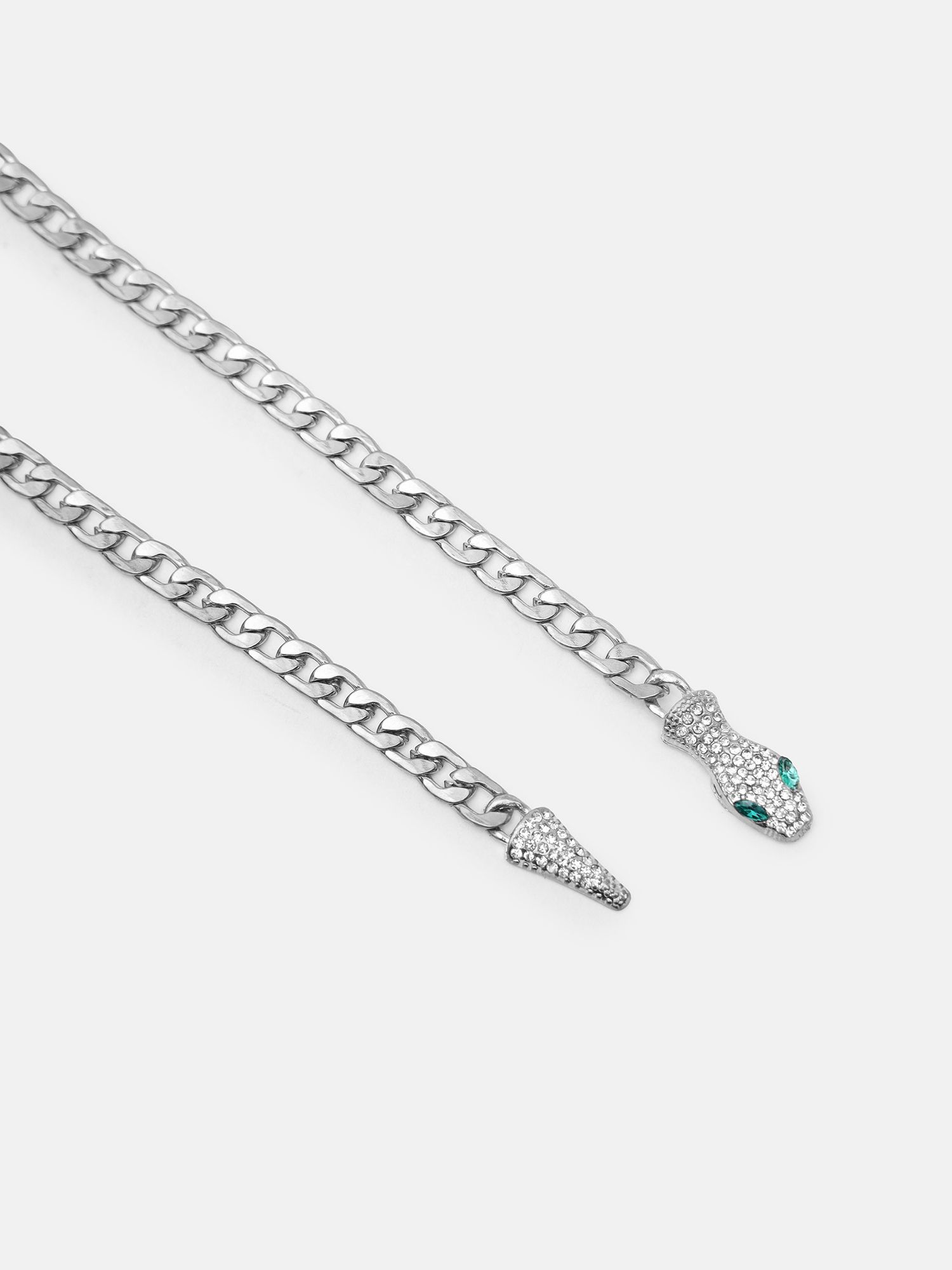 kazo Women Casual Silver Metal Belt-picture-15