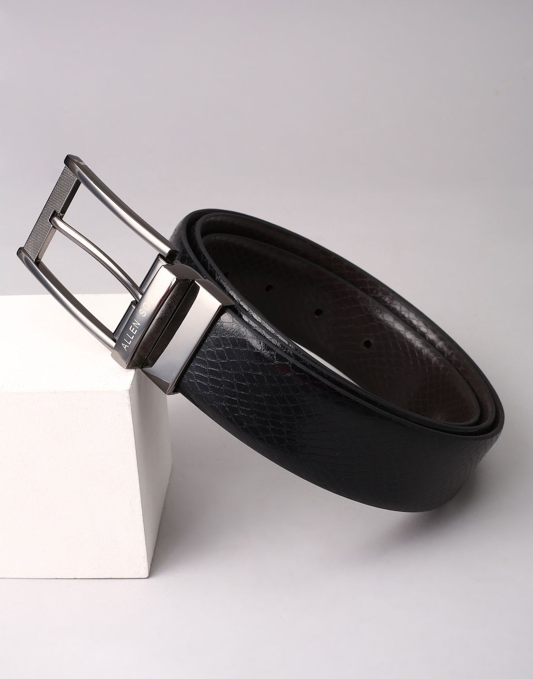 Men Multicolor Genuine Leather Reversible Belt-image-37