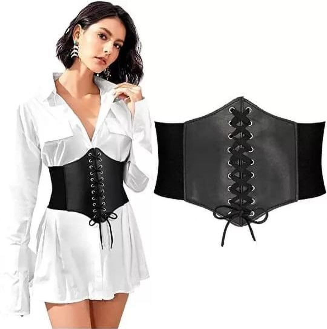 Women Party, Casual, Evening Black Artificial Leather Belt