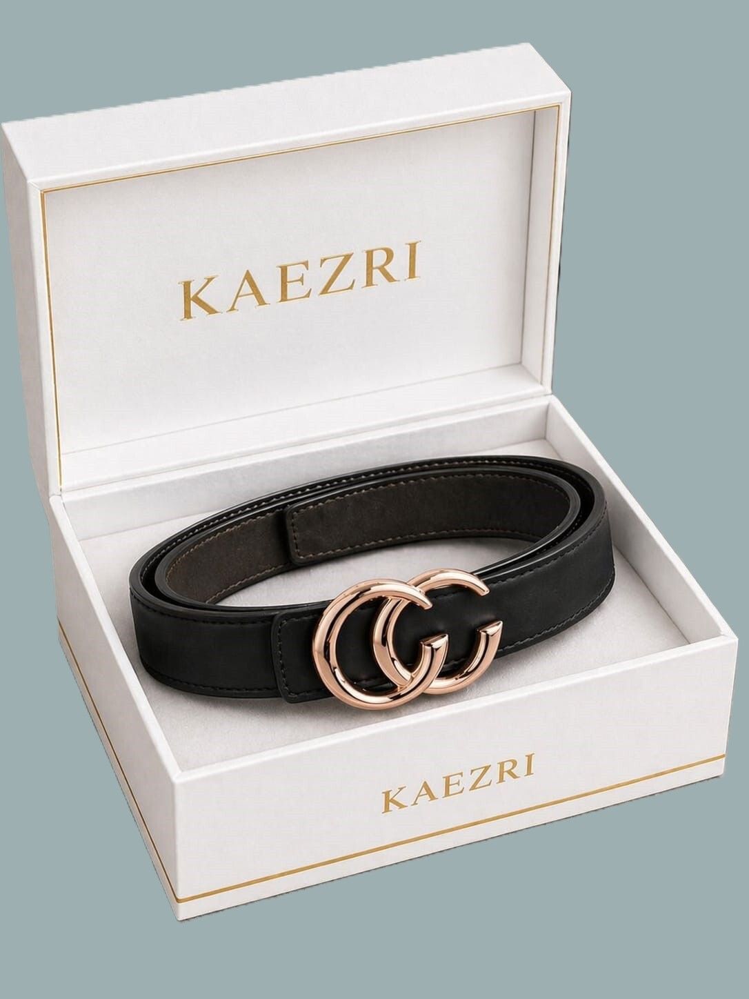 kaezri Women Casual, Evening, Formal, Party Black Artificial Leather Belt-picture-26