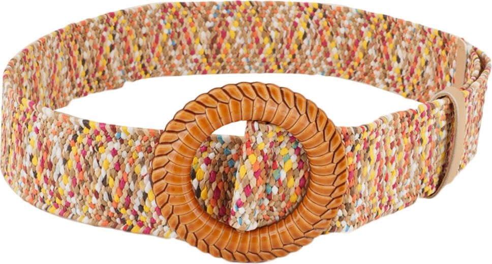 Women Multicolor Fabric Belt-image-1