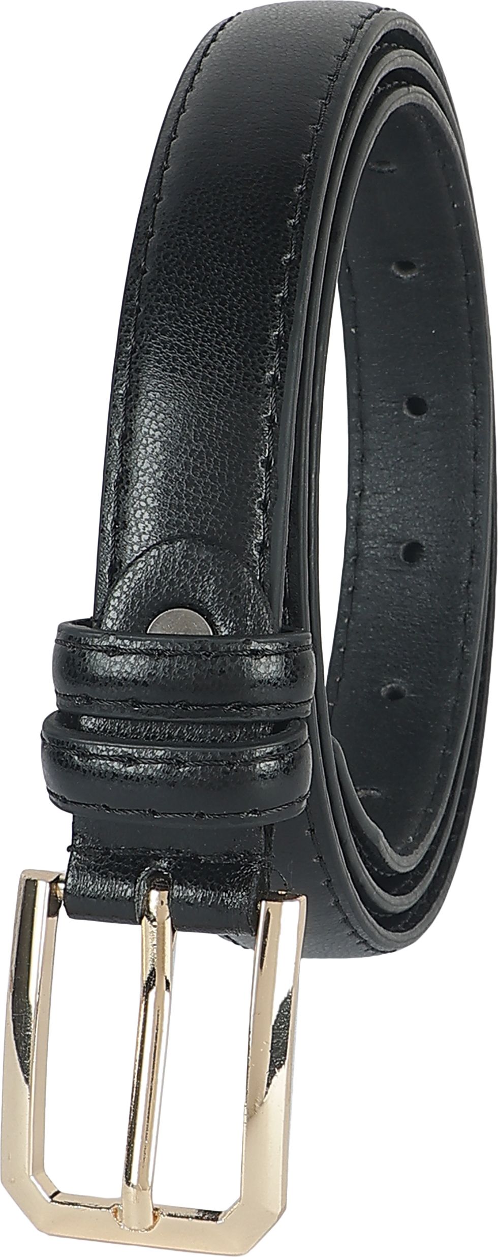 Women Casual, Formal Black Artificial Leather Belt-image-29