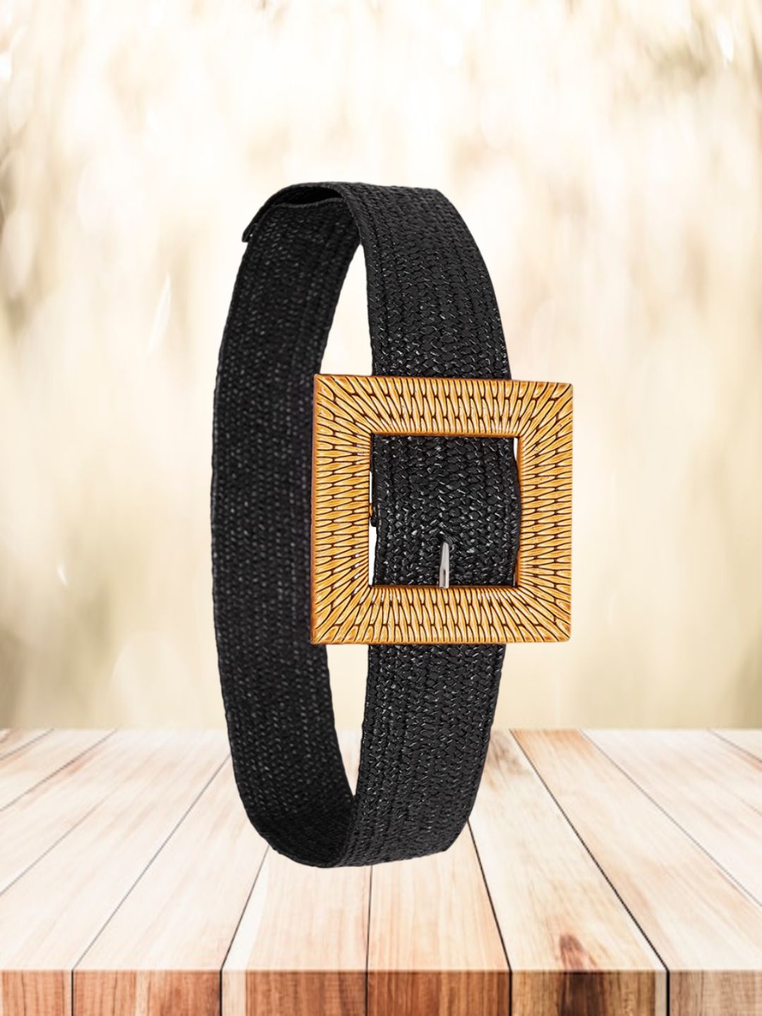 anvi be yourself Women Party Black, Brown Canvas Belt-picture-9