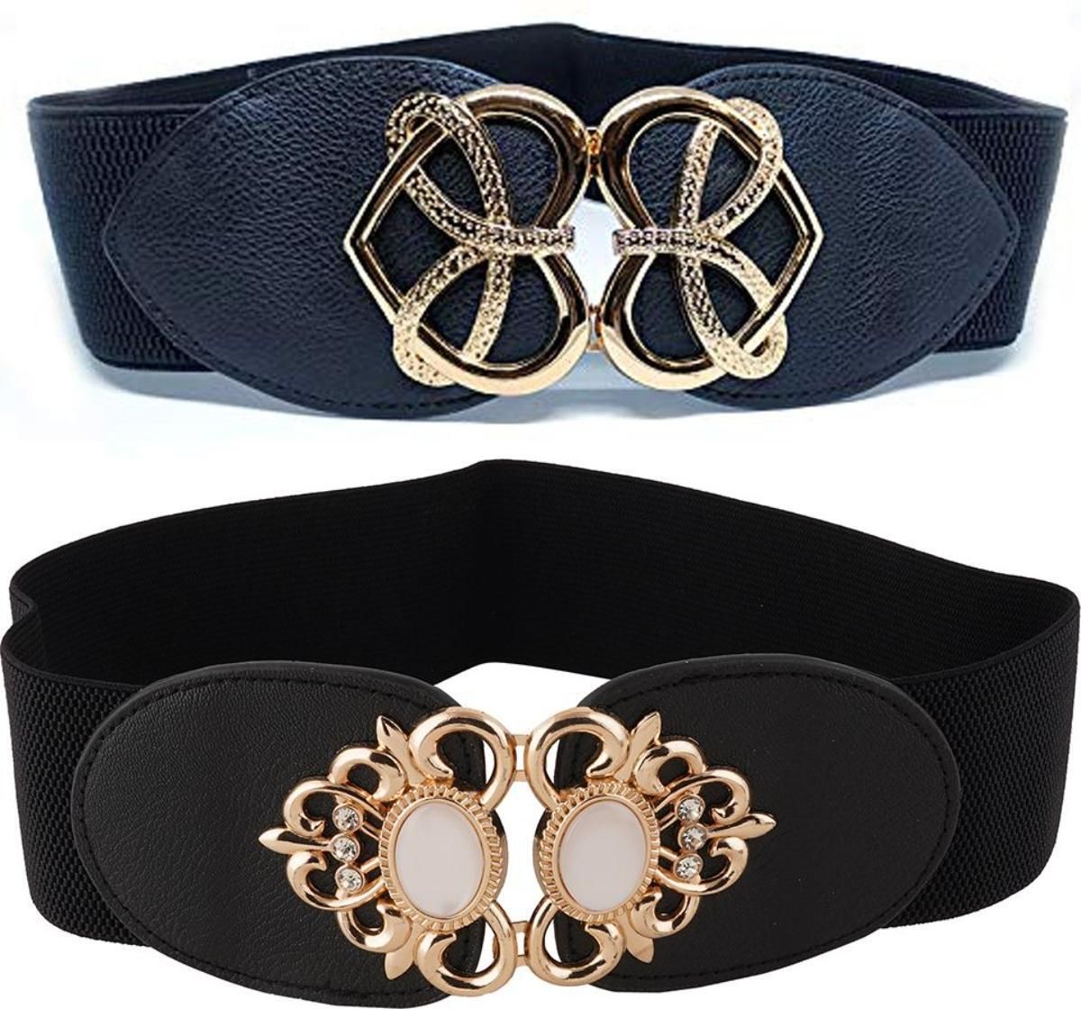 Women Casual, Evening, Party Black, Black Artificial Leather Belt