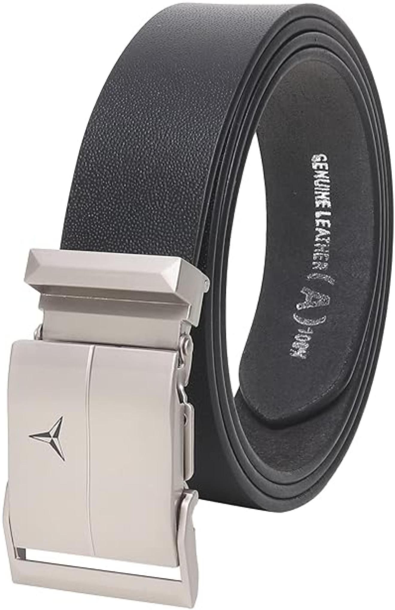 Men Black Genuine Leather Belt-image-41