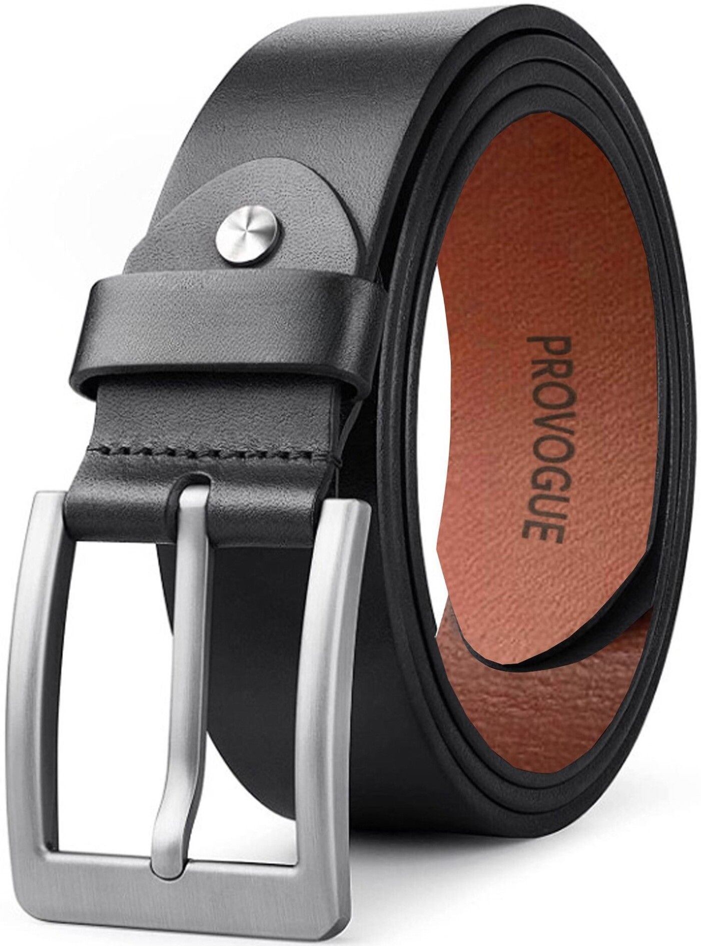 Men Casual, Formal, Party Black Genuine Leather Belt-image-38