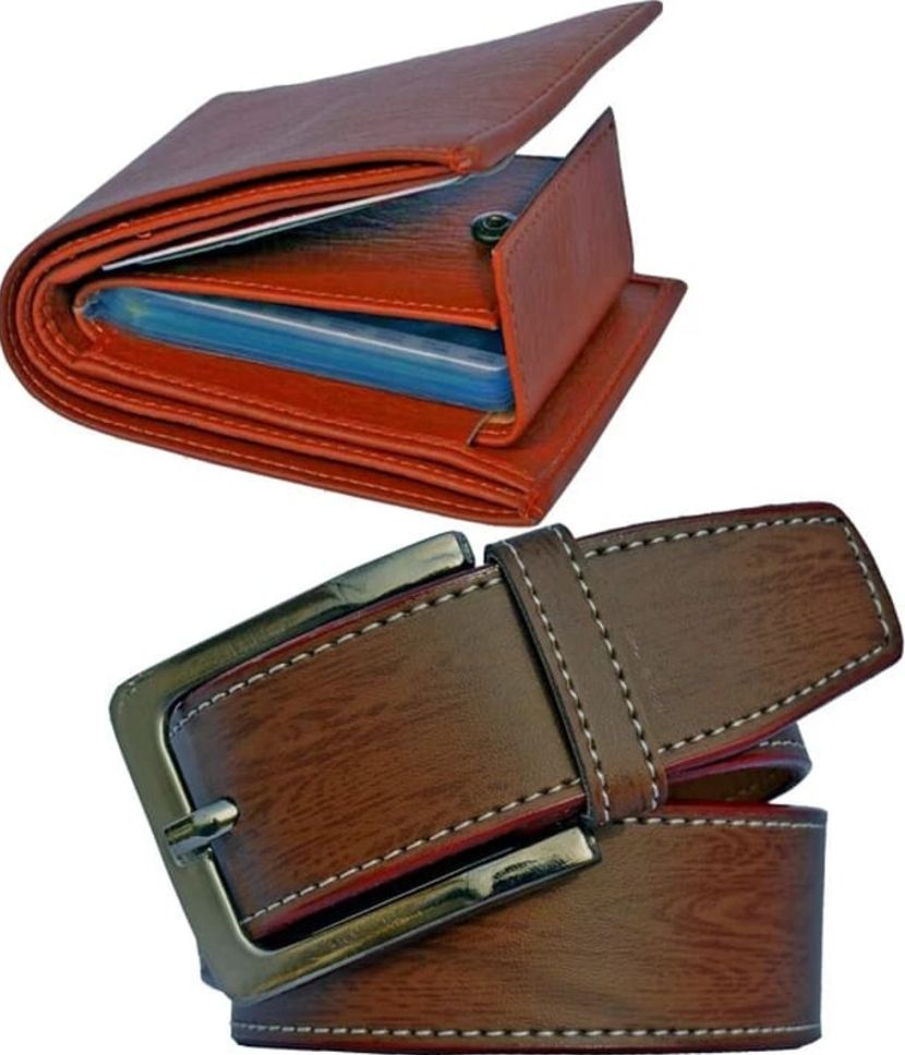 Men Casual Brown Artificial Leather Belt