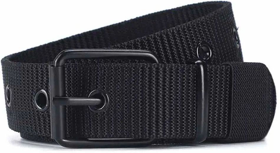 darkleatheris Men Casual, Evening, Formal Black Nylon Belt-picture-11