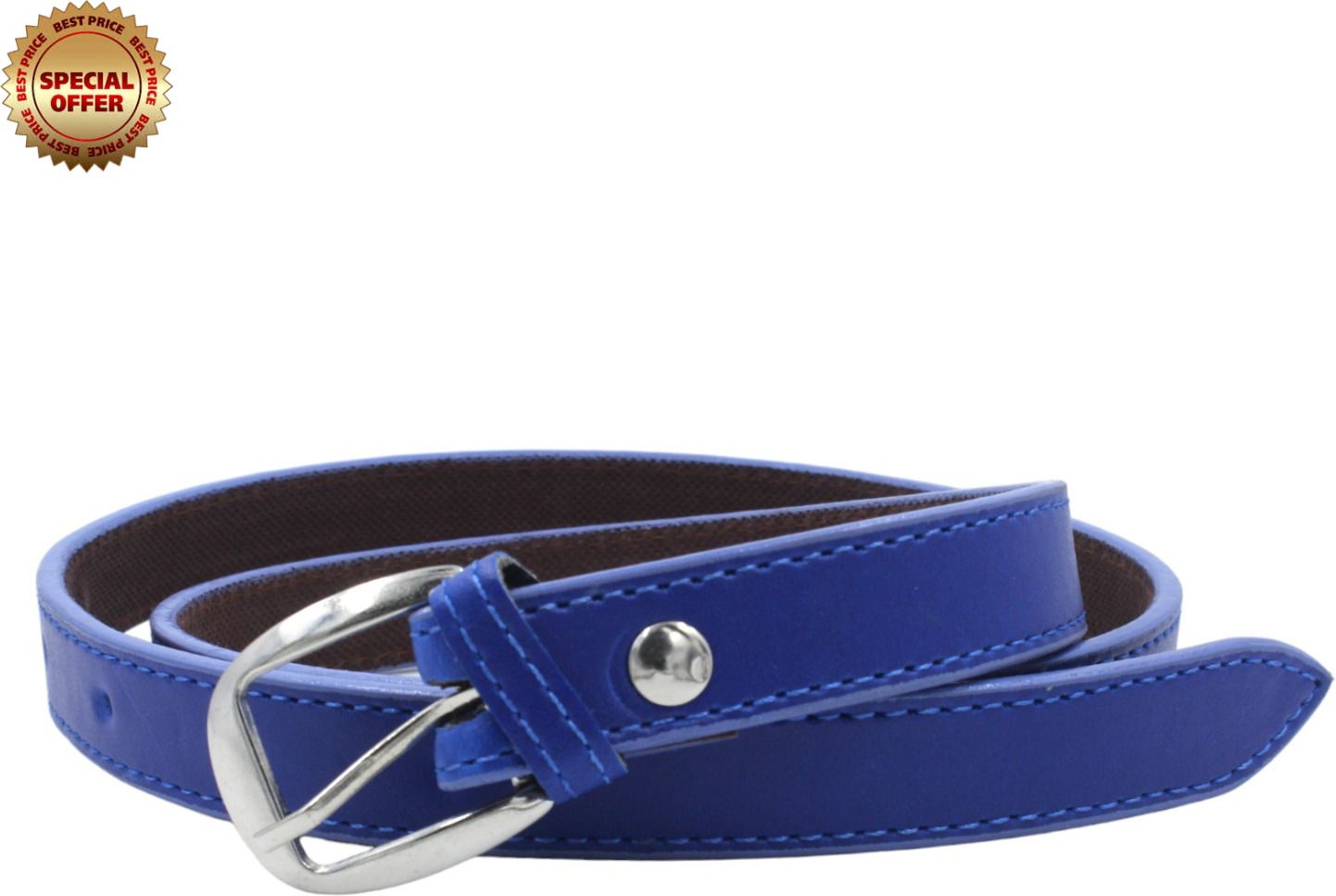 Women Casual Blue Synthetic Belt-image-34