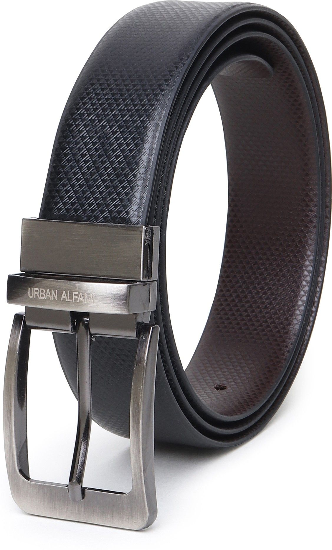 Men Formal, Casual, Party Black, Brown Artificial Leather, Texas Leatherite Reversible Belt-image-33