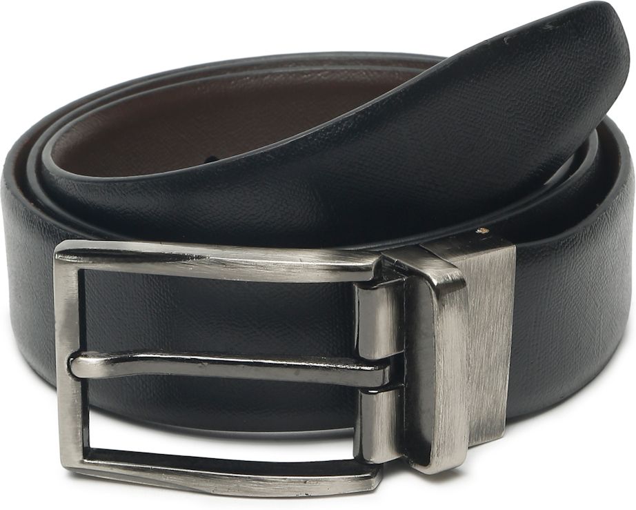 teakwood leathers Men Black Genuine Leather Reversible Belt-picture-13