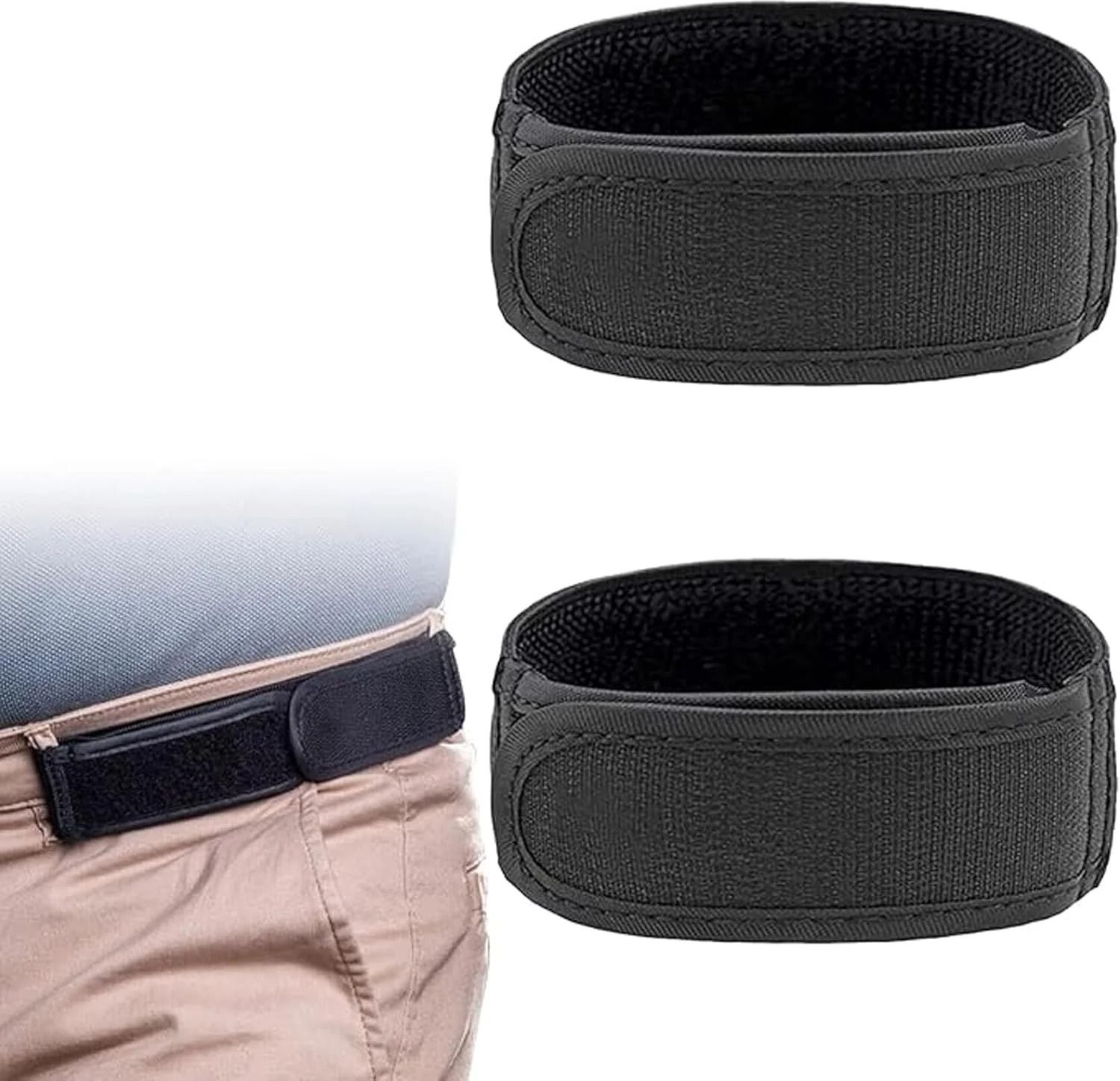 daonphari Men & Women Black Artificial Leather Belt-picture-6