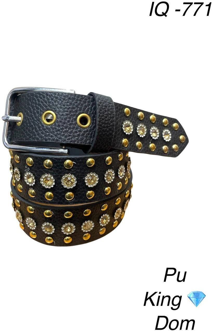 bullskin Boys & Girls Party, Casual Black Artificial Leather Belt-picture-44