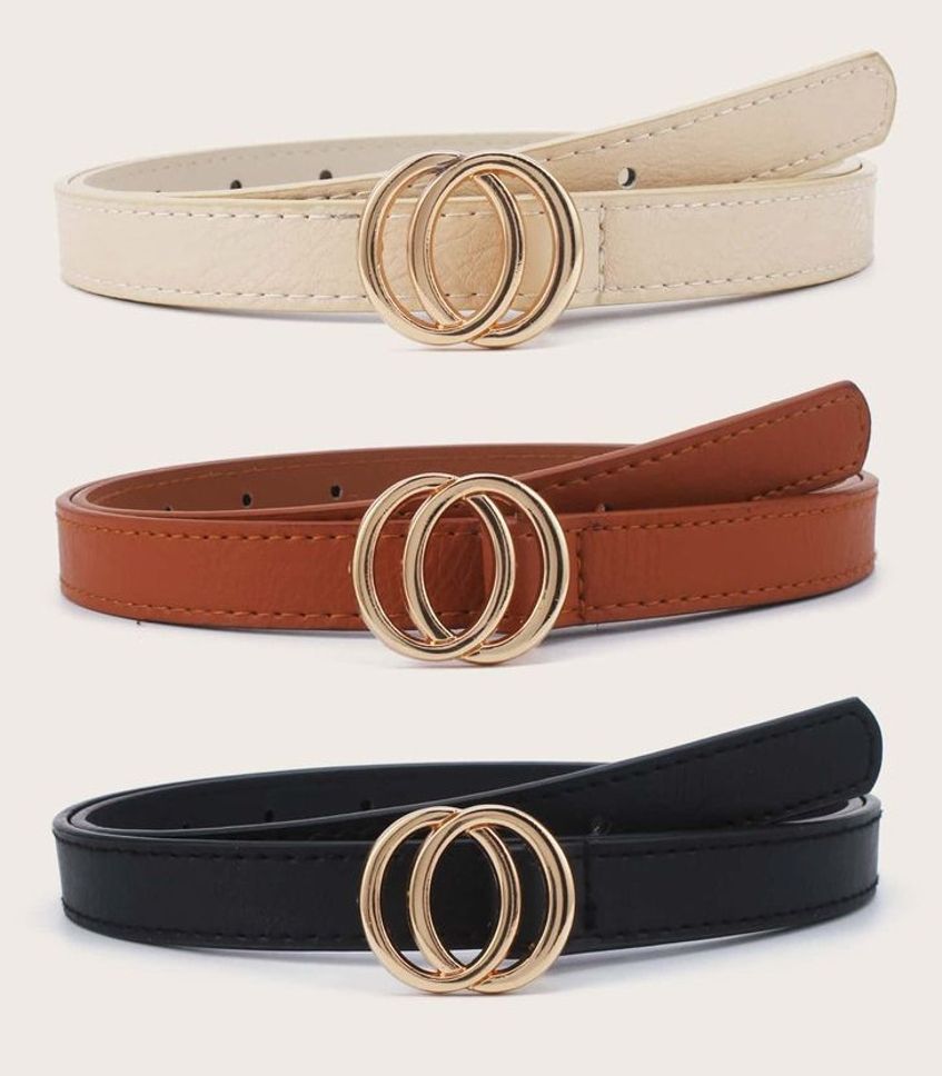 Women Formal, Party Black, Tan, White Artificial Leather Belt