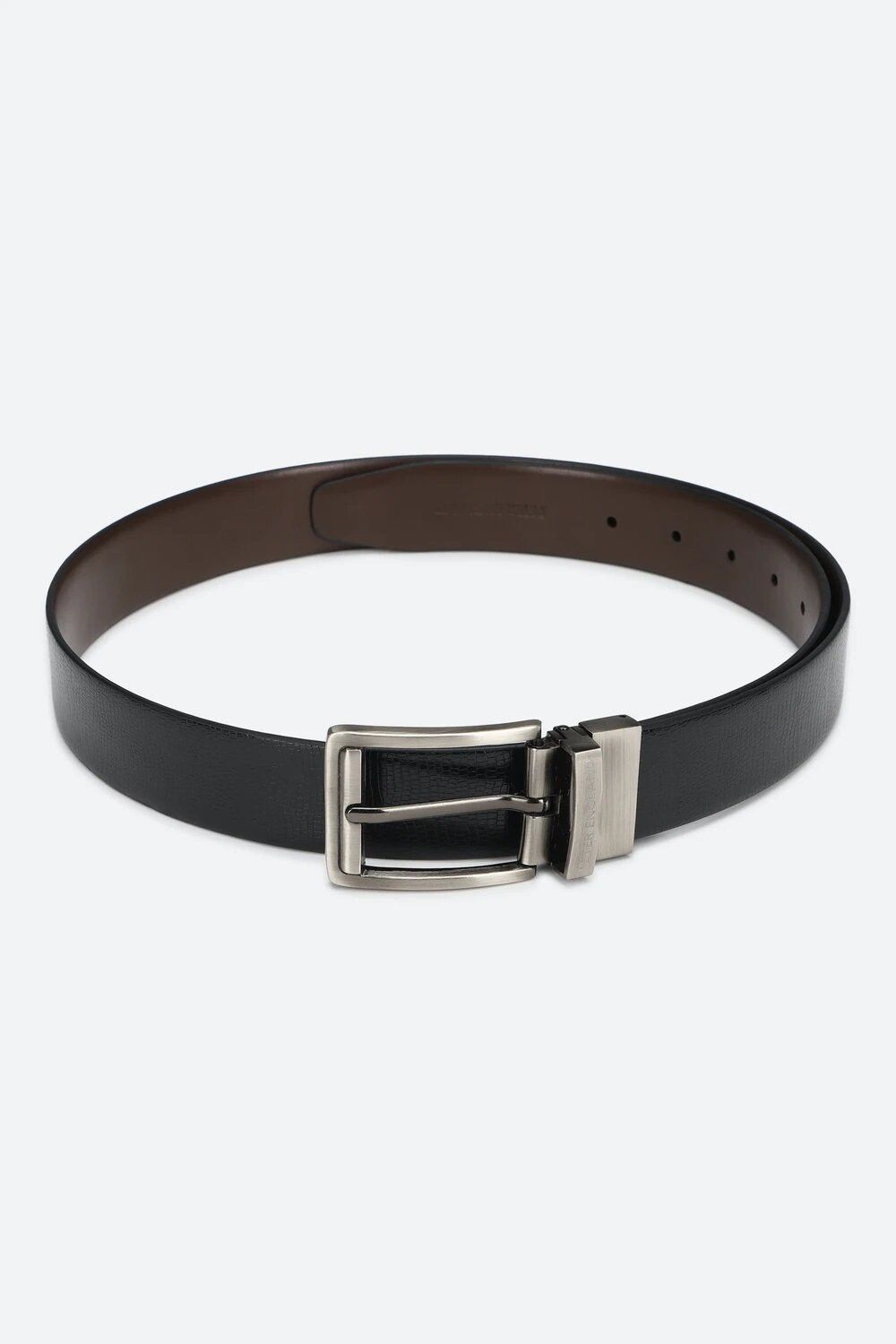 peter england Men Formal Black Artificial Leather Belt-picture-15
