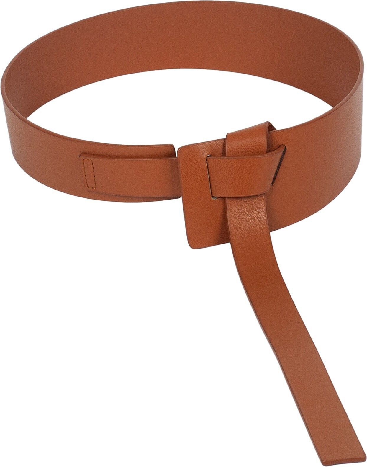 Women Casual Tan Artificial Leather Belt-image-22