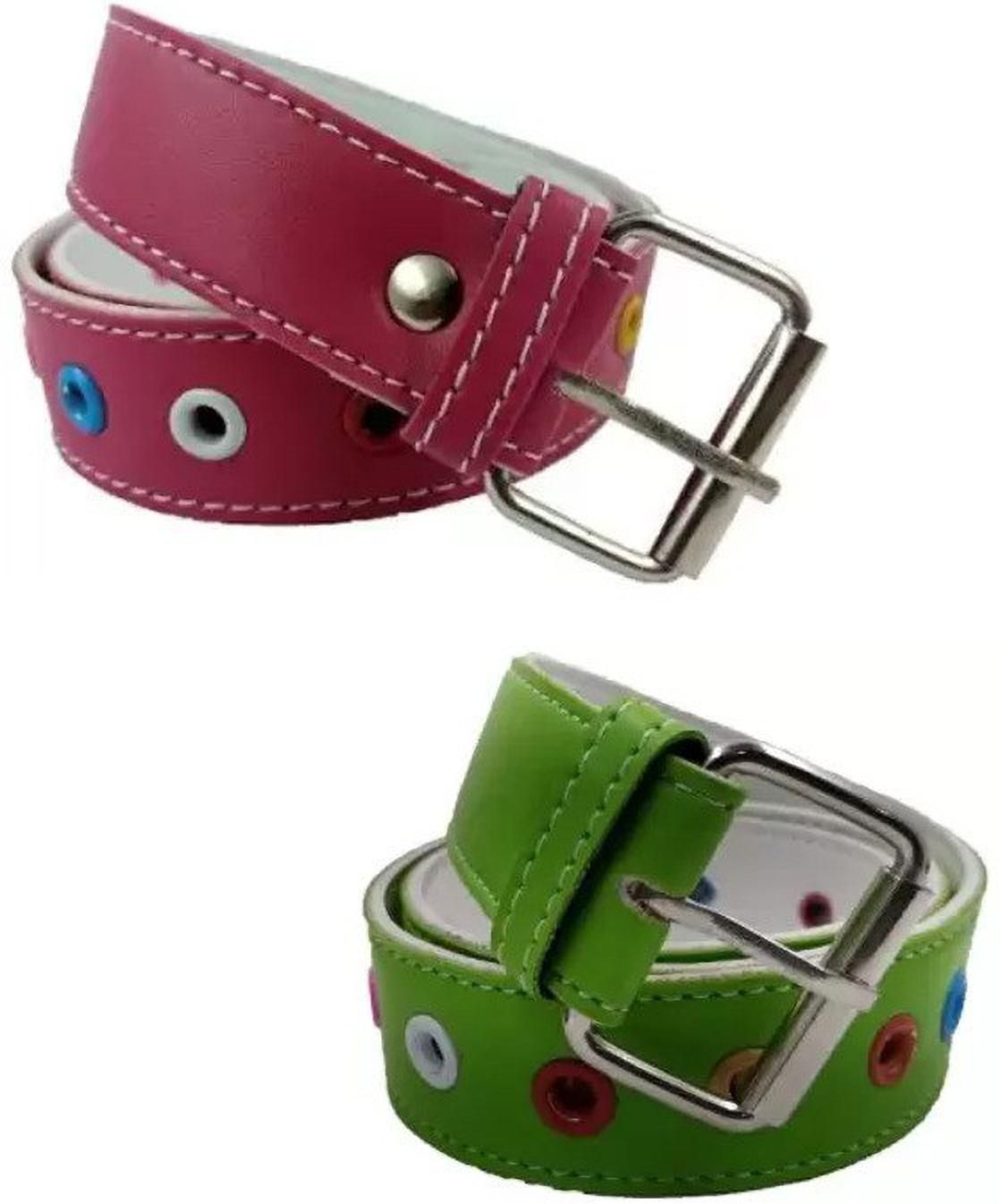 gladsome Boys & Girls Casual Green, Red Artificial Leather Belt-picture-14