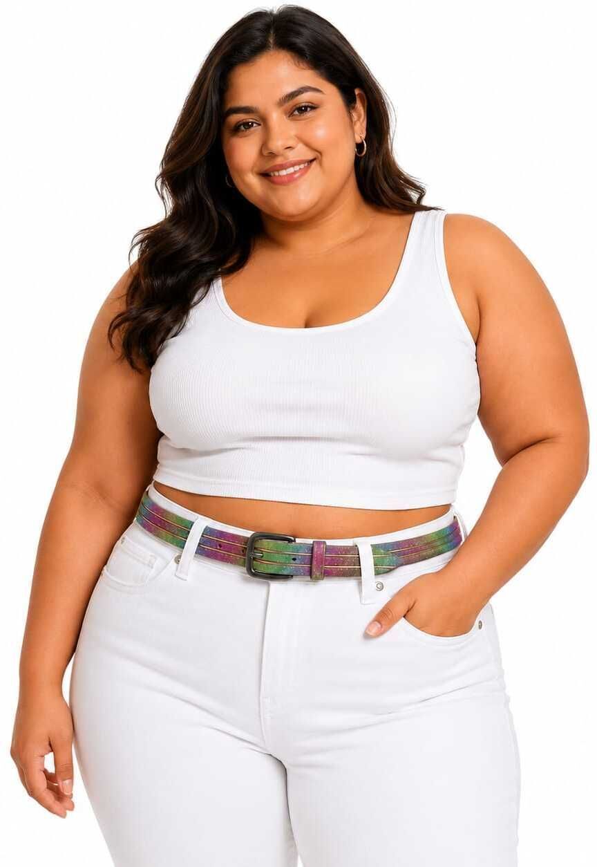 Women Multicolor Artificial Leather Belt-image-13