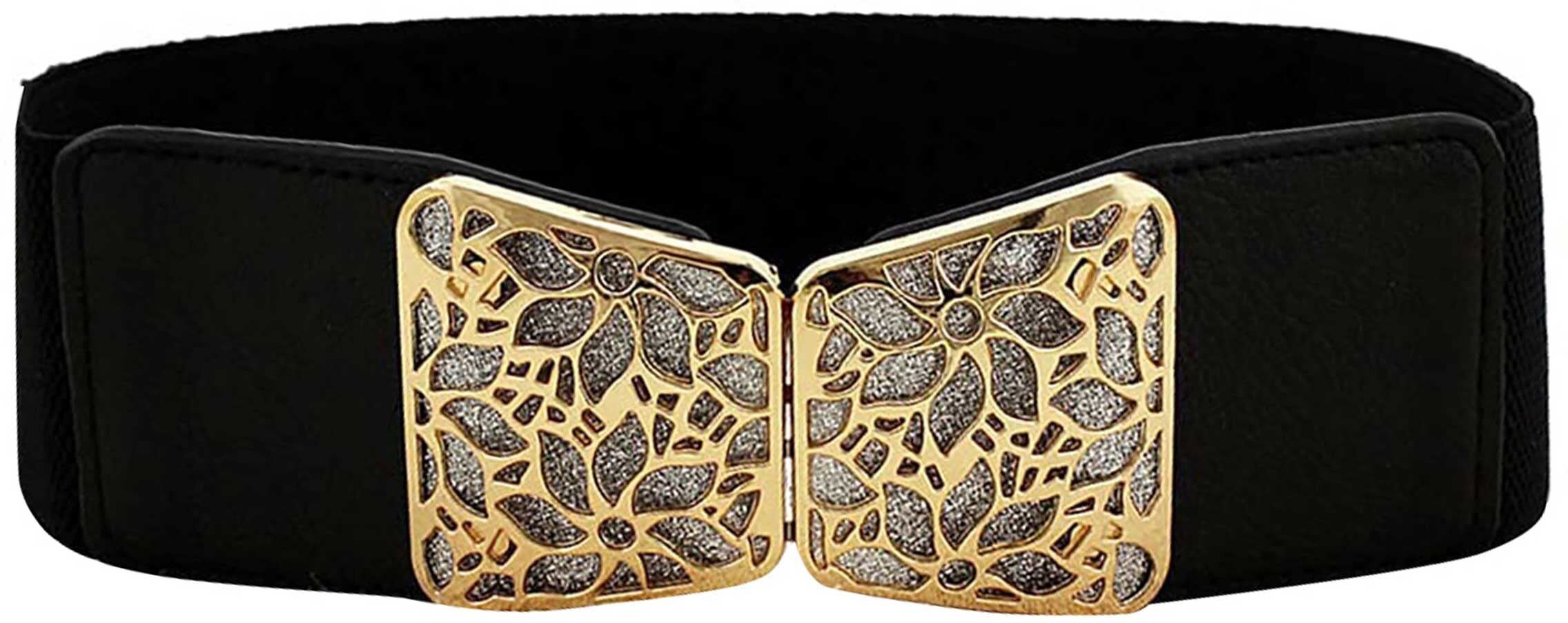 redhorns Women Casual, Party Black Artificial Leather, Fabric Belt-picture-16