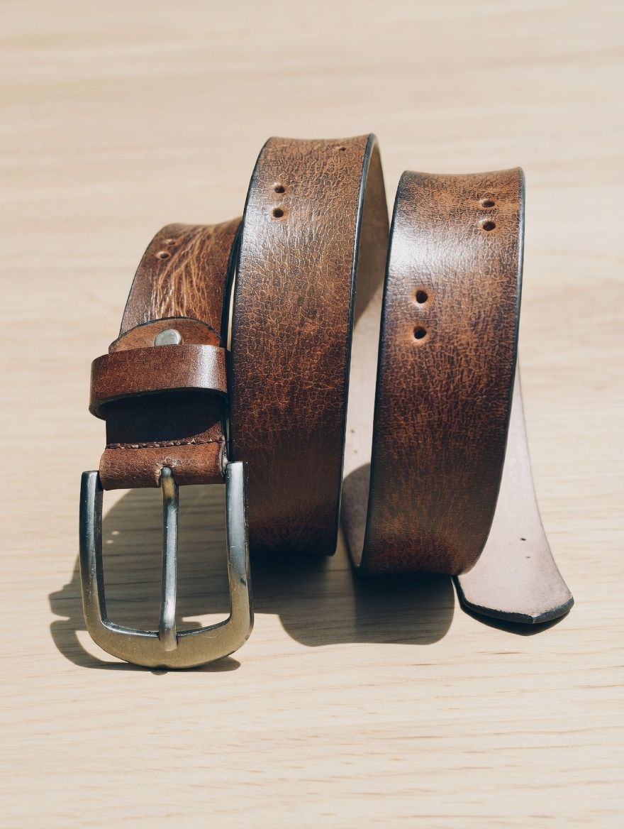 henrif Men Casual Brown Genuine Leather Belt-picture-12
