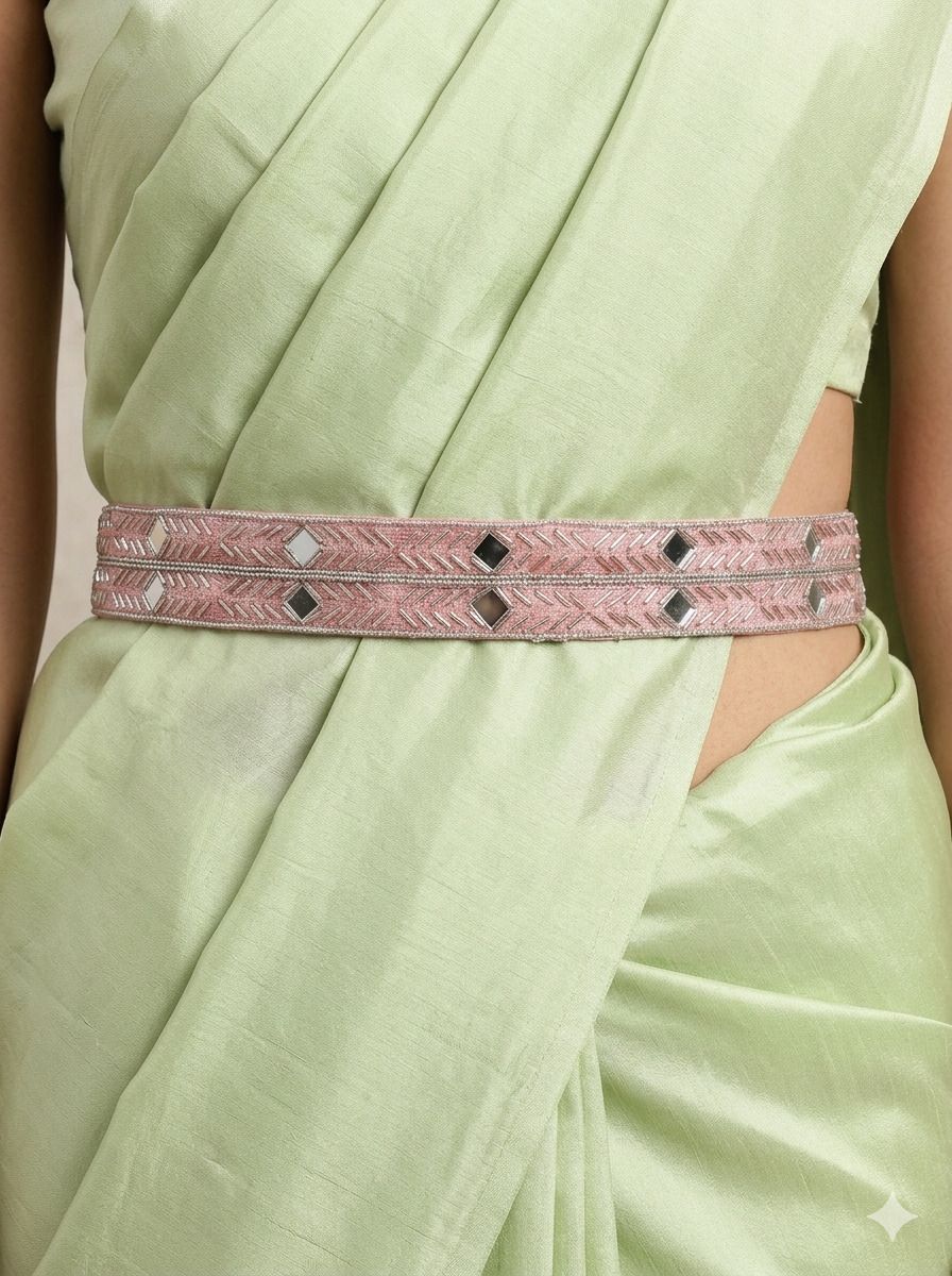 purala Women Evening, Party, Casual Pink Fabric Belt-picture-12