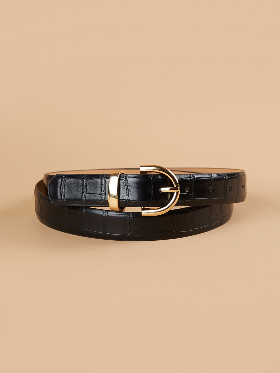 Women Black Genuine Leather Belt-image-29