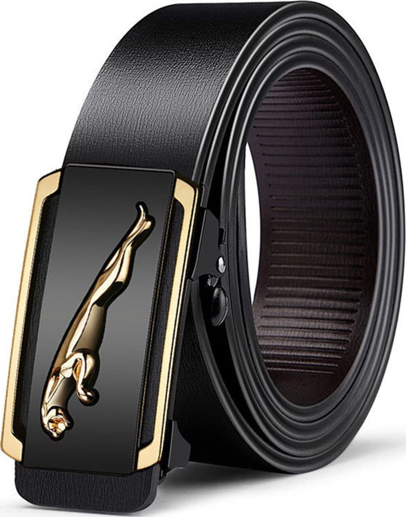Men Black Artificial Leather Belt-image-38