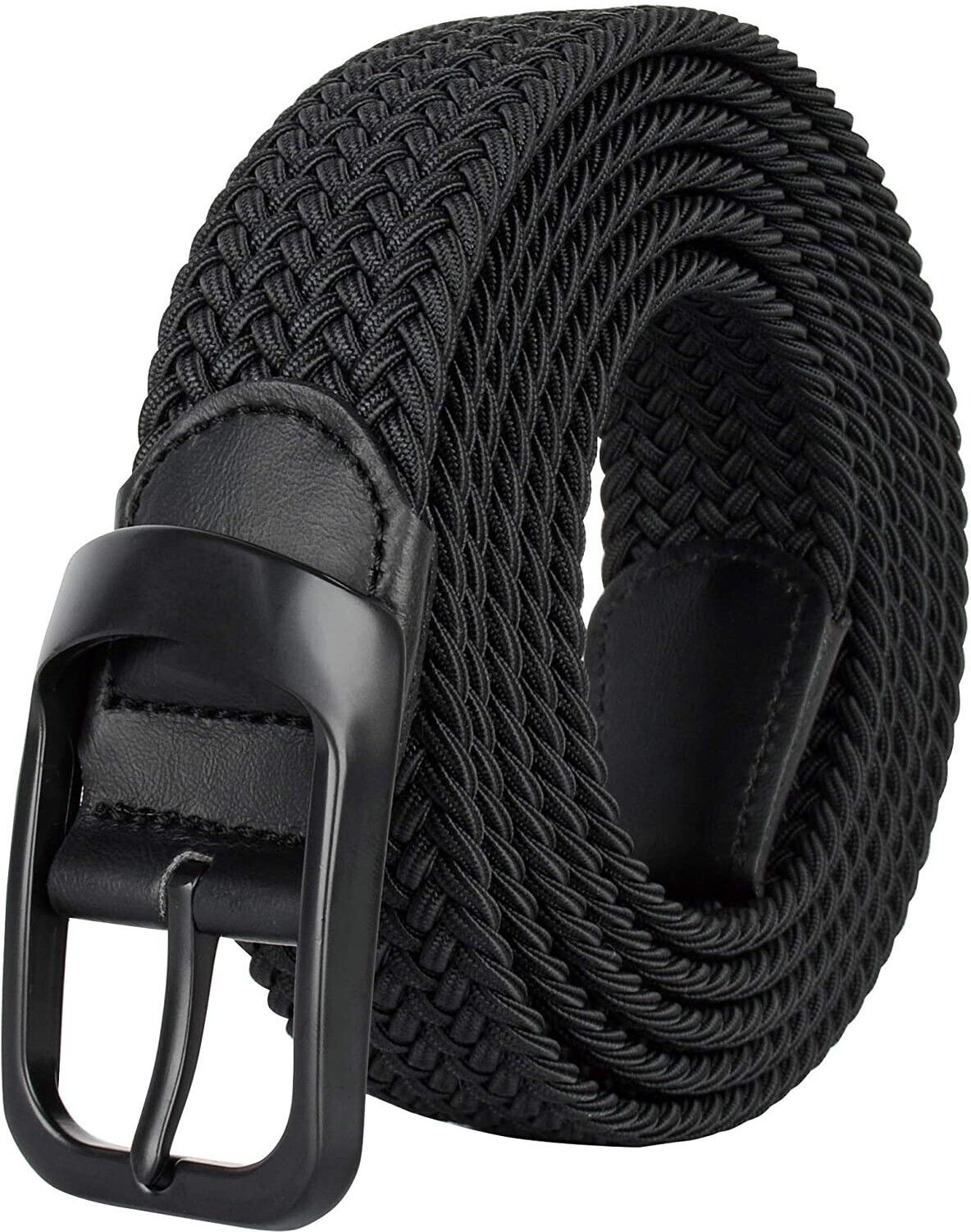 Men Black Canvas Belt-image-47