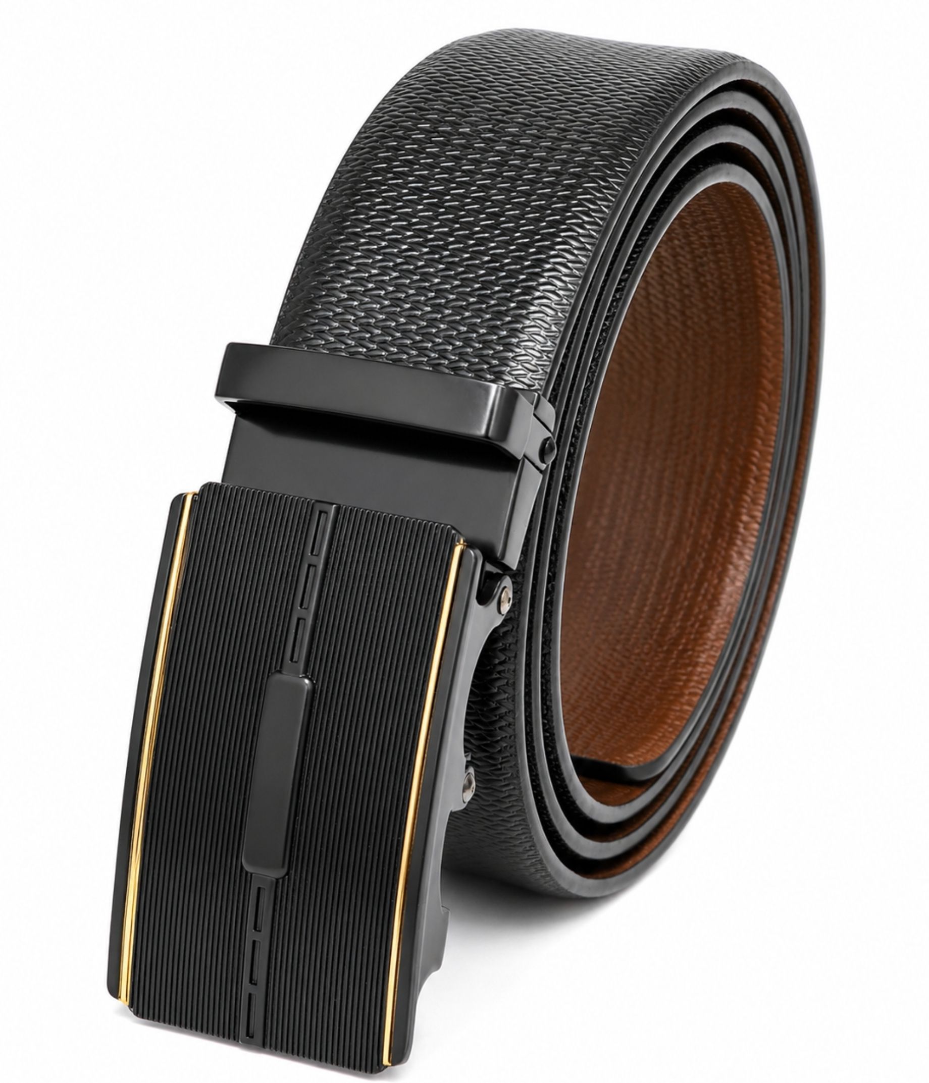 the men thing Men Casual, Formal Black, Brown Genuine Leather Reversible Belt-picture-45