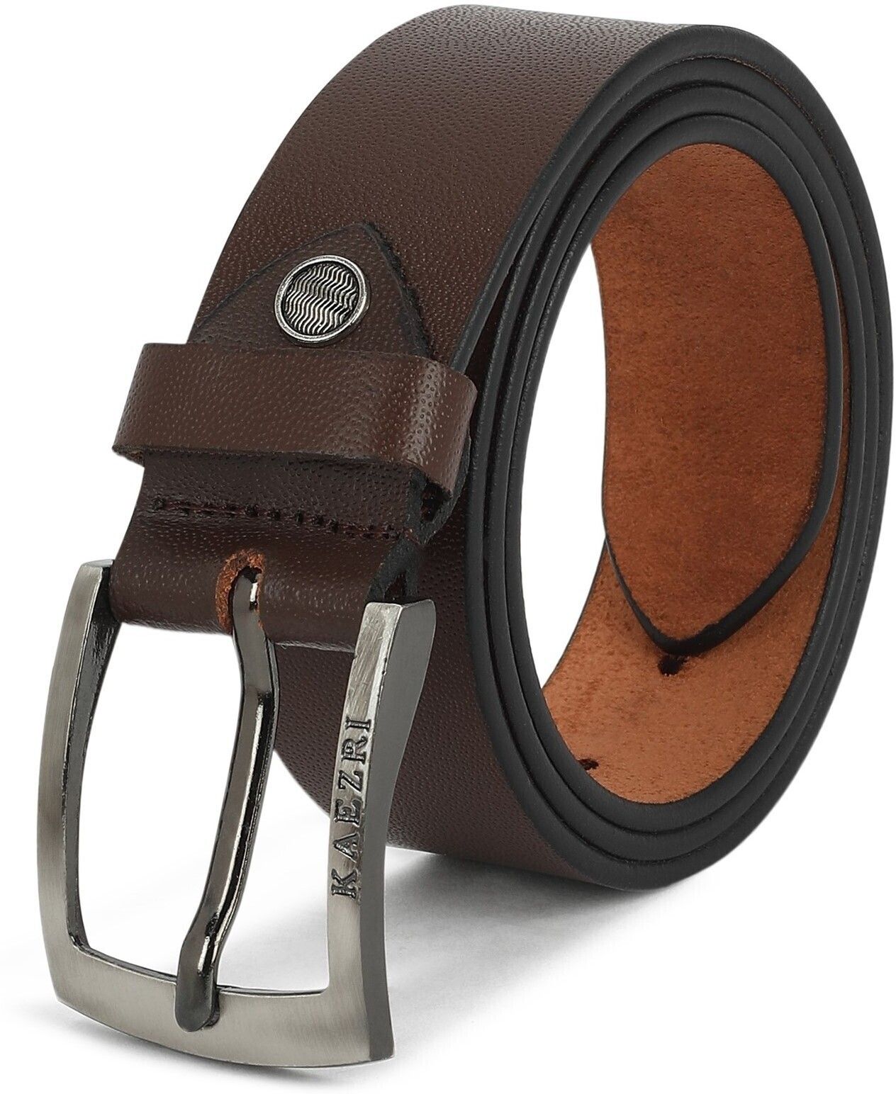 kaezri Men Casual, Formal, Party Brown Genuine Leather Belt-picture-44
