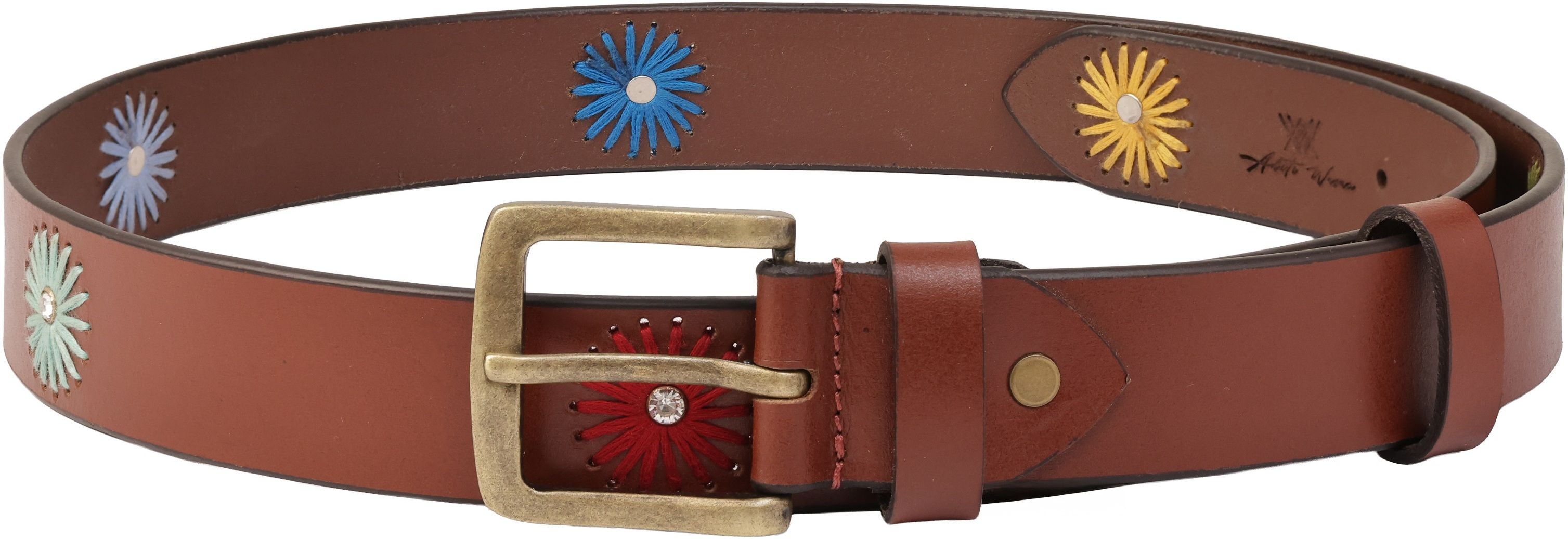 aditi wasan Women Casual Brown Genuine Leather Belt-picture-28