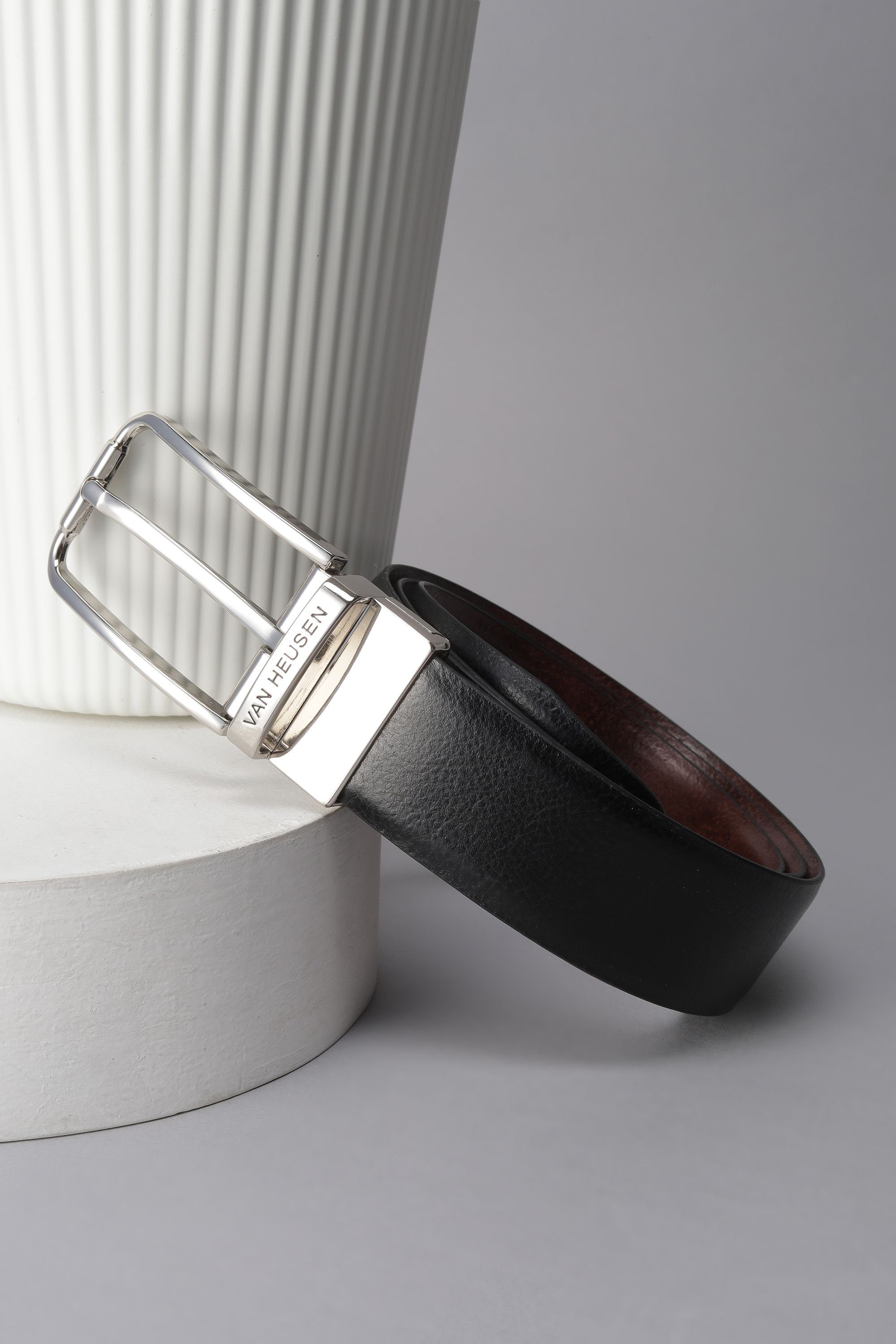 van heusen Men Black, Brown Genuine Leather Belt-picture-21