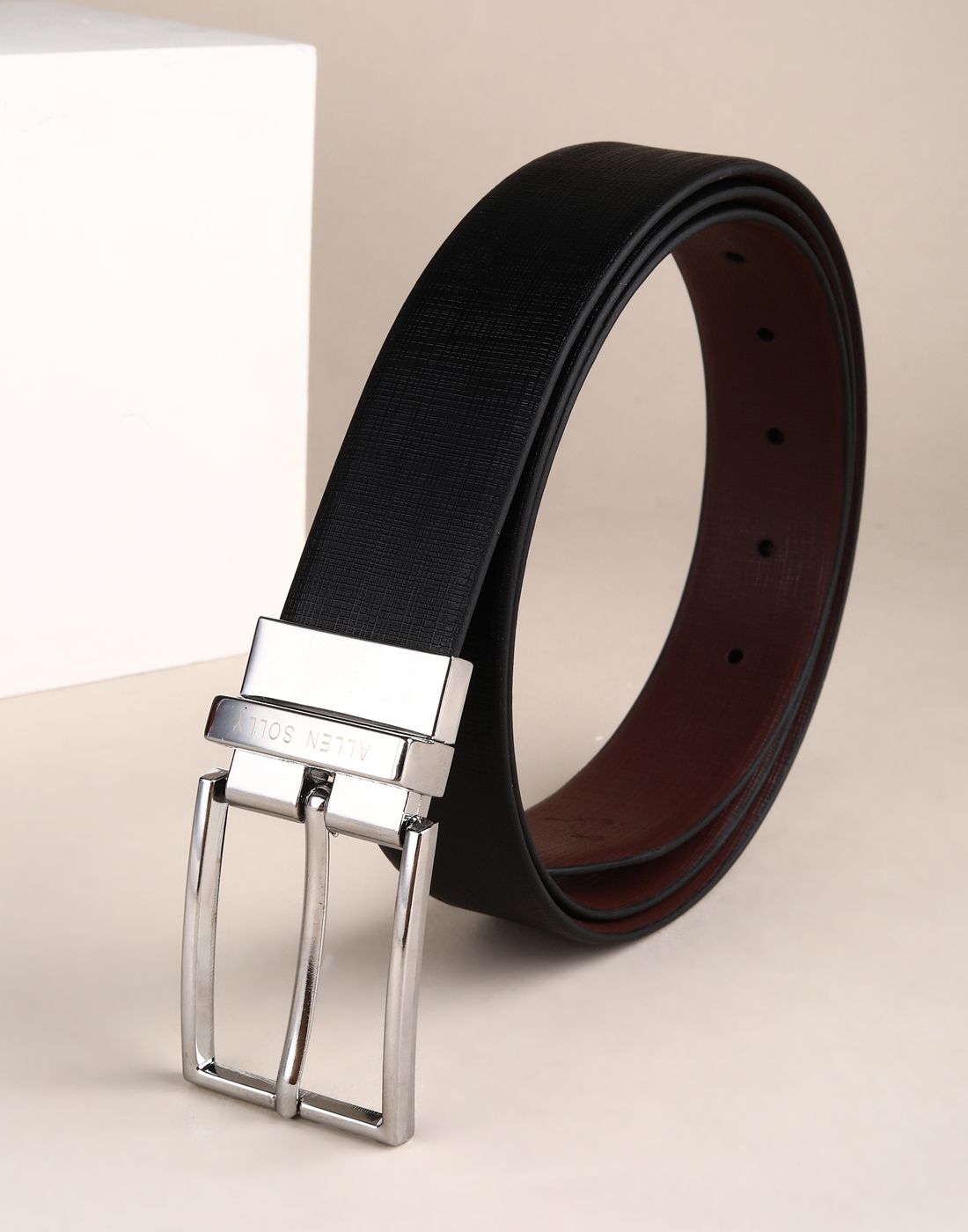 allen solly Men Multicolor Genuine Leather Reversible Belt-picture-12