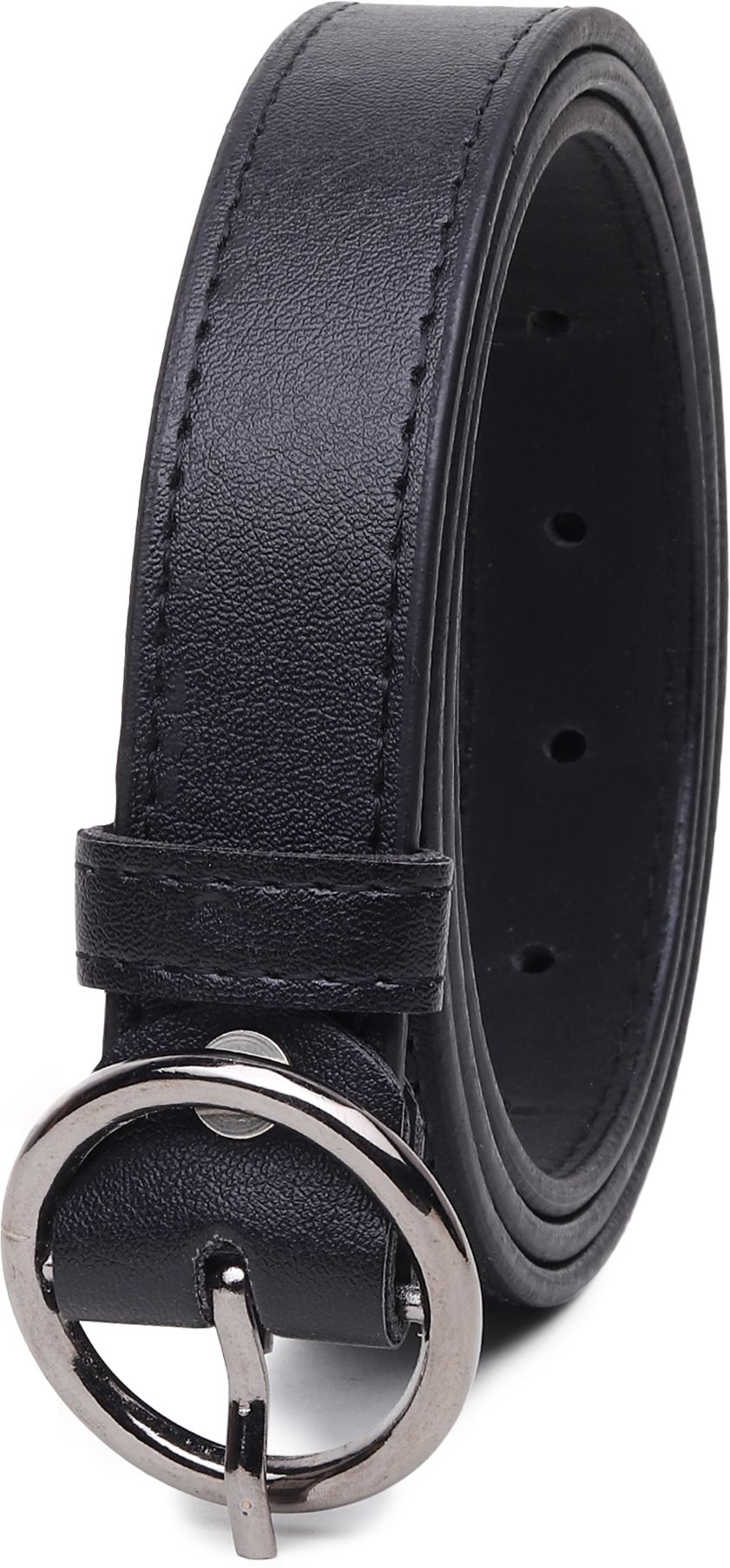 Women Formal Black Synthetic Belt