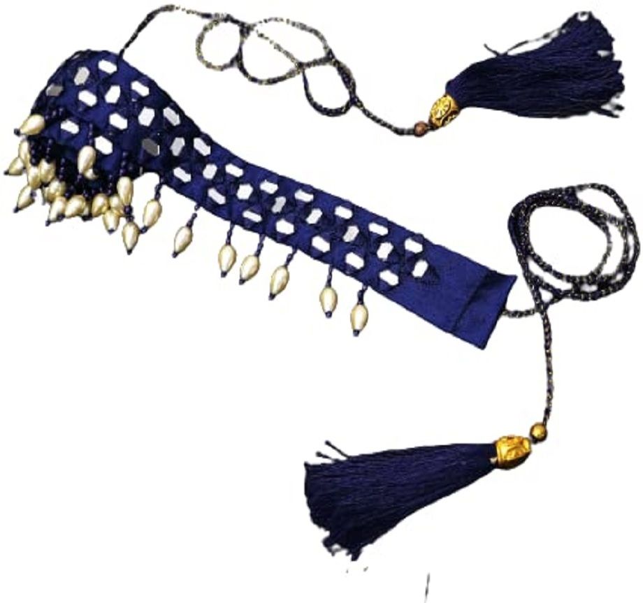 Women Casual, Party, Evening Blue Fabric Belt-image-18