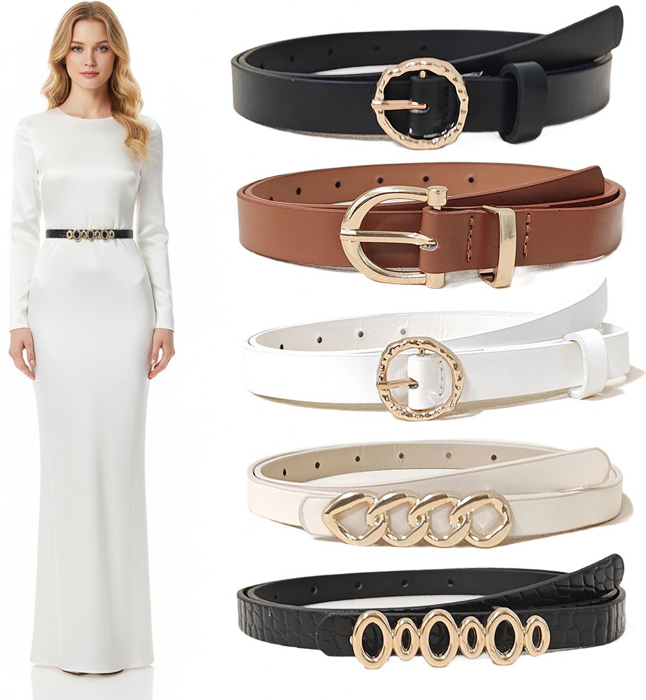 proberos Women Casual Multicolor Artificial Leather Belt-picture-16
