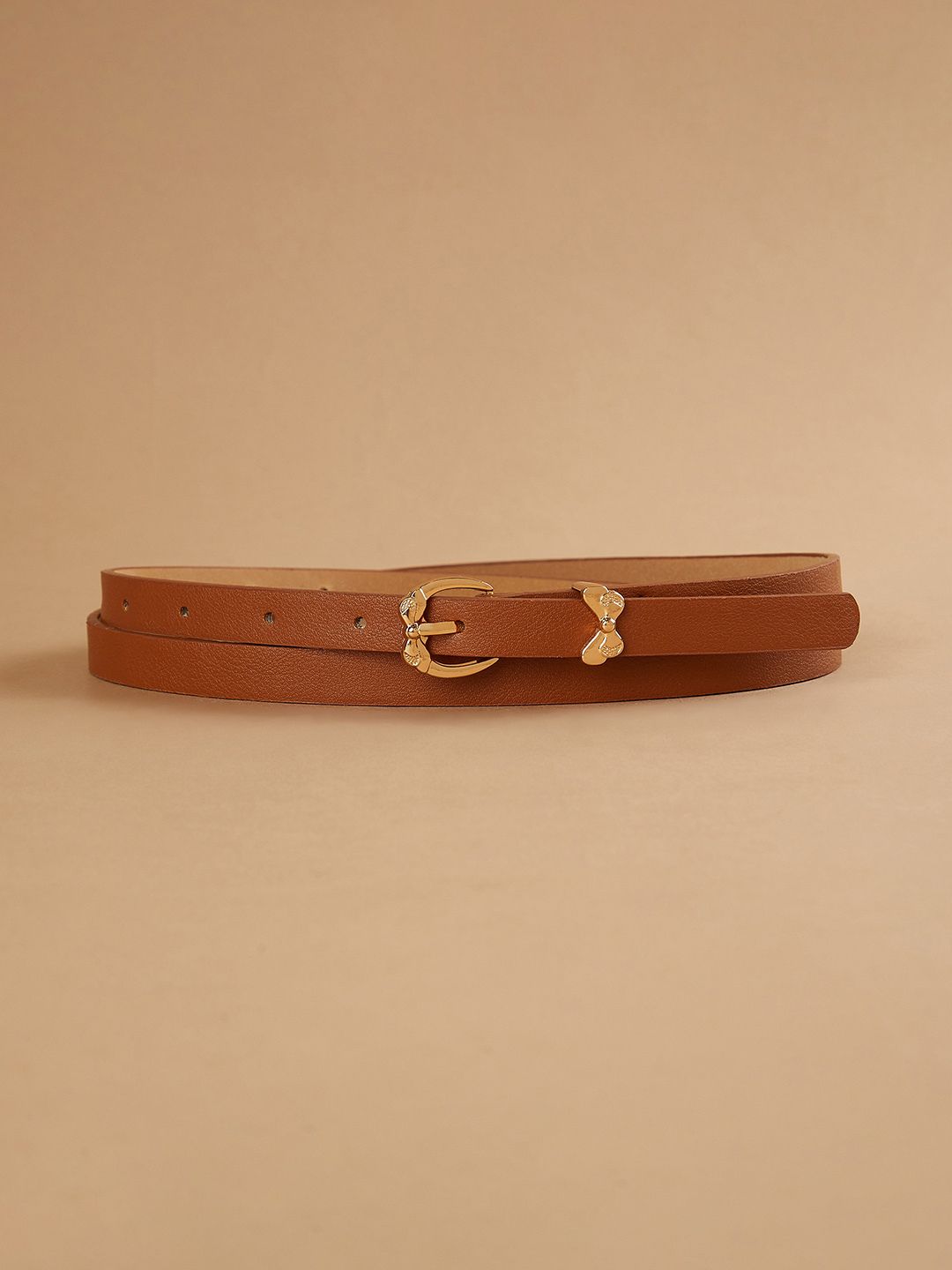 Women Casual Tan Genuine Leather Belt-image-6