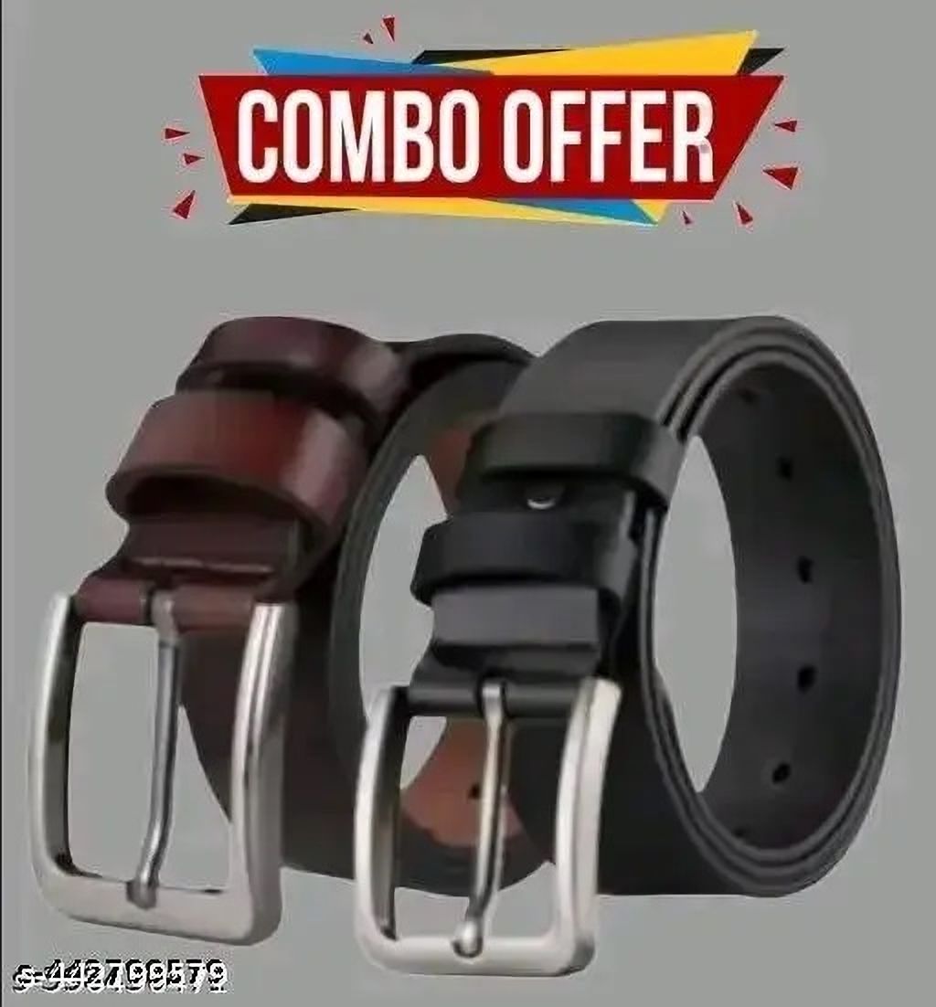 bpride Men & Women Casual, Evening, Formal, Party Black, Brown Artificial Leather Belt-picture-19