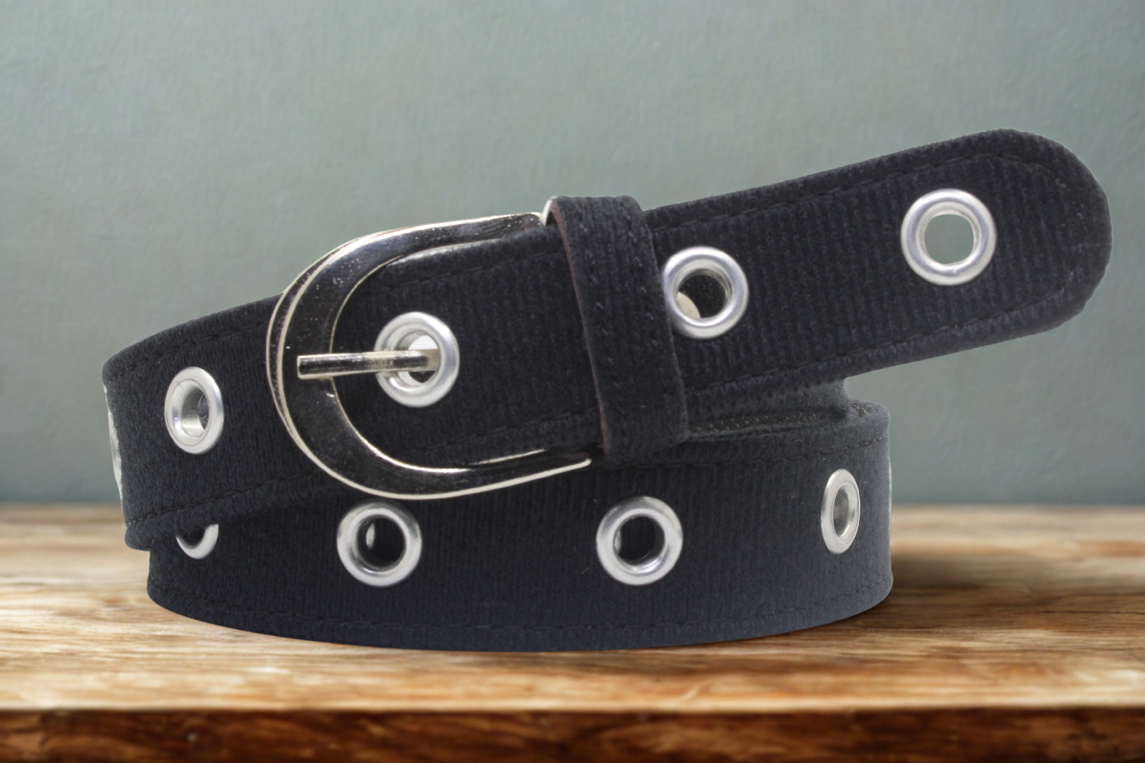 Girls Casual, Party, Formal, Evening Black Canvas, Fabric Belt-image-27
